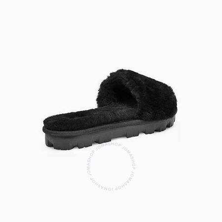 UGG Ladies Slipper 1 Band Fur 1100892 BLK