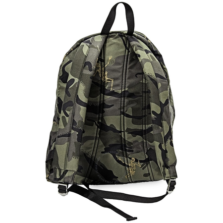Alexander Mcqueen Men's Khaki Skeleton Print Nylon Backpack 4971699R51N3381