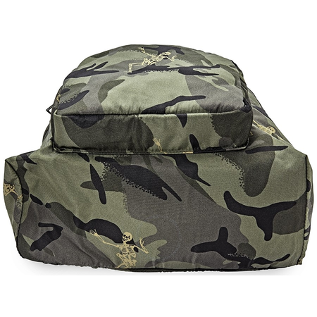 Alexander Mcqueen Men's Khaki Skeleton Print Nylon Backpack 4971699R51N3381