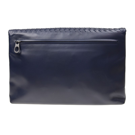 Bottega Veneta Ladies Clutch bag Pouchette Dark Blue Bv Clut Os Flap Clutch 430616 V4651 4013