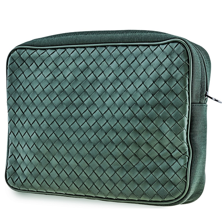 Bottega Veneta Men's Travel Organizer Pouch in Forest Green 431492 VAYD4 3205