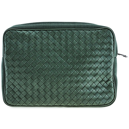 Bottega Veneta Men's Travel Organizer Pouch in Forest Green 431492 VAYD4 3205