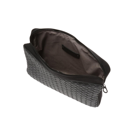 Bottega Veneta Men's Travel Organizer wallet Pouchette Black Bv Trav Os Pouch Canvsltr 431492 VAYD4 1000
