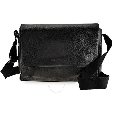 Emporio Armani Men's Leather Messenger Bag in Black Y4M137-YDE2J-80001