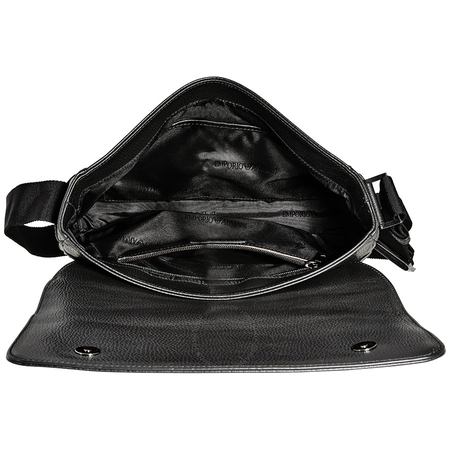 Emporio Armani Men's Leather Messenger Bag in Black Y4M137-YDE2J-80001