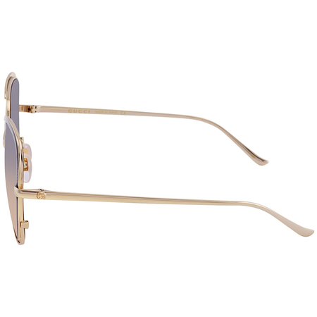 Gucci Blue Gradient Oversized Ladies Sunglasses GG0400S 006 58