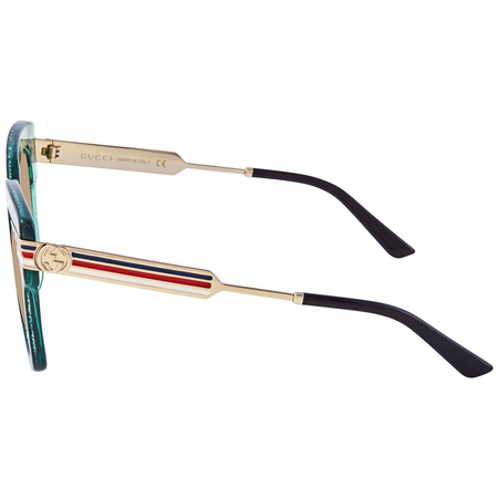 Gucci Green Square Sunglasses GG0281S 006 50