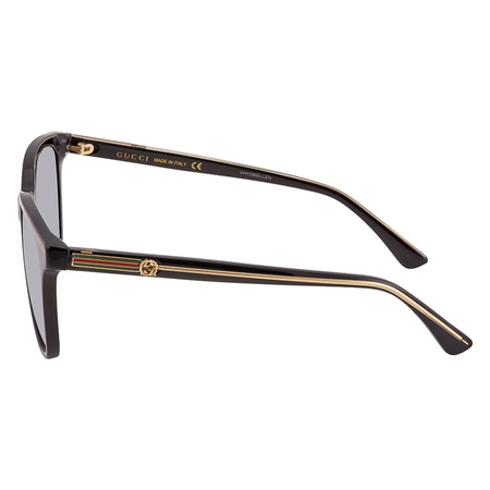 Gucci Grey Gradient Square Sunglasses GG0376S 001 54