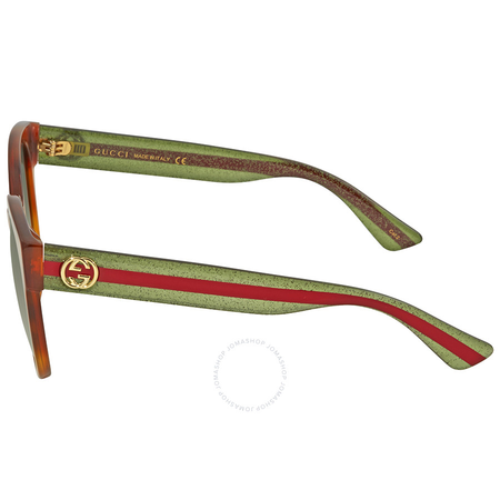 Gucci Havana Cat Eye Sunglasses GG0035S 003 54