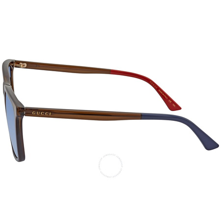 Gucci Blue Gradient Square Sunglasses GG0404S 011 58