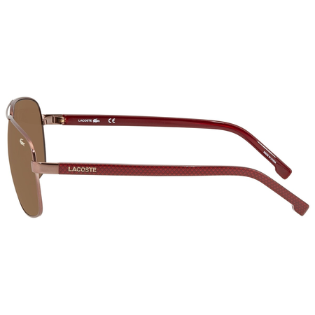 Lacoste Brown Shaded Rectangular Unisex Sunglasses L162S 210 61