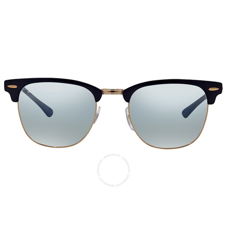 Ray Ban Clubmaster Metal Blue Gradient Mirror Sunglasses RB3716 9160AJ 51 RB3716 9160AJ 51