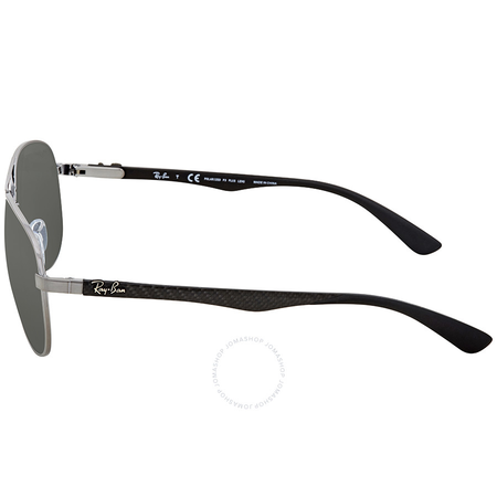 Ray Ban Polarized Silver Mirror Aviator Men's Sunglasses RB8313 004/K6 61