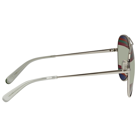 Ferragamo Multi/Green Aviator Ladies Sunglasses SF172S 047 60