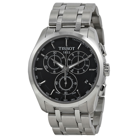 Tissot Couturier Chronograph Black Dial Men's Watch T035.617.11.051.00