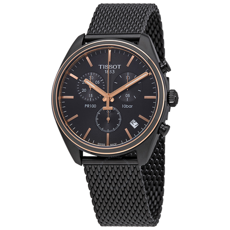 Tissot PR 100 Chronograph Black Dial Men's Watch T101.417.23.061.00