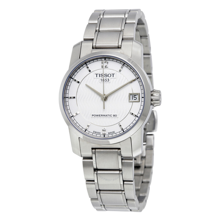 Tissot T-Classic Titanium Automatic Silver Dial Ladies Watch T0872074403700 T087.207.44.037.00