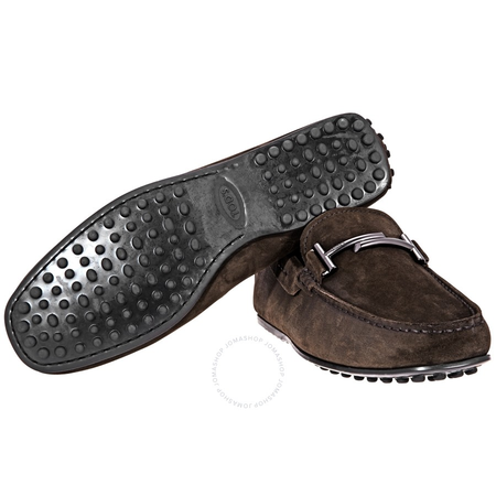 Tod's Doppia T City Gommino Suede Loafers Brown XXM0LR0Q700RE0