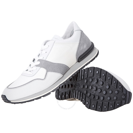 Tod's Men's  Leather Sneakers in White/Cement XXM0XH0Q803FZO444D