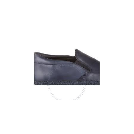 Tod's Men's Leather Slippers in Light Blue Ink XXM0YB0K900D9CU817