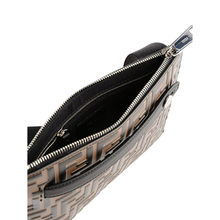 Fendi Men's Embossed Small Messanger 7VA437-A4K5-F0H3C