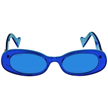 Gucci Blue Oval Ladies Sunglasses GG0517S 006 52