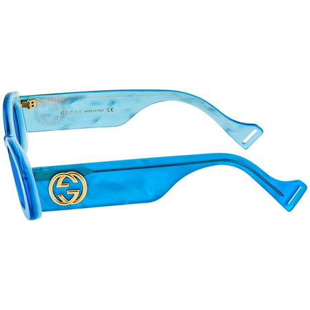 Gucci Blue Oval Ladies Sunglasses GG0517S 006 52