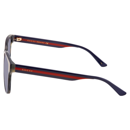 Gucci Blue Square Unisex Sunglasses GG0417SK 004 56