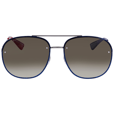 Gucci Brown Gradient Aviator Sunglasses GG0227S 002 62
