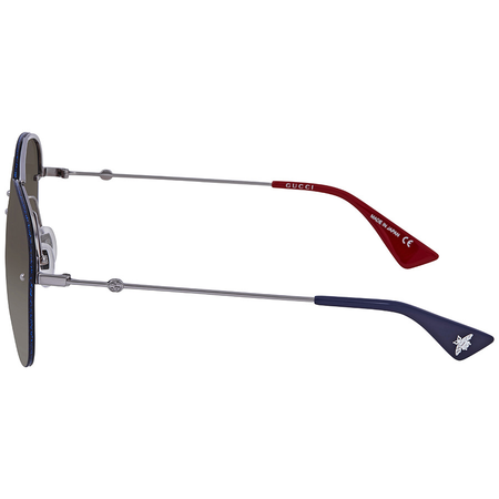 Gucci Brown Gradient Aviator Sunglasses GG0227S 002 62