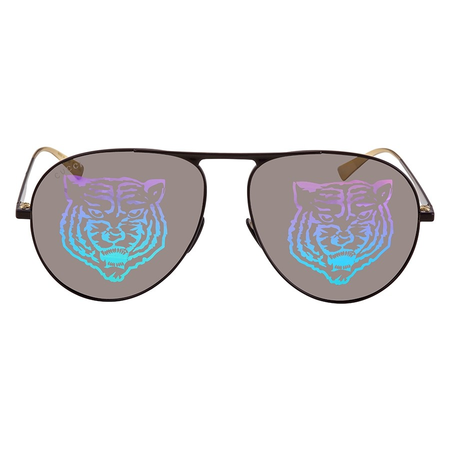 Gucci Multicolor Aviator Sunglasses GG0334S 002 60