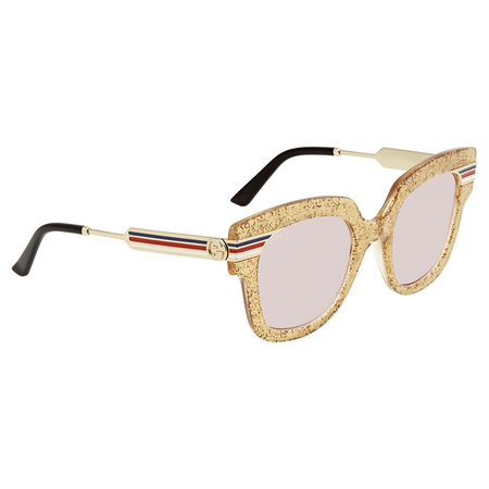 Gucci Pink Square Sunglasses GG0281S 004 50