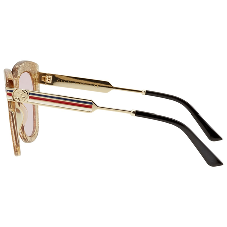 Gucci Pink Square Sunglasses GG0281S 004 50