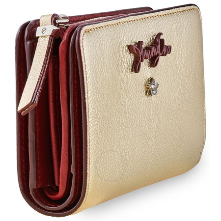 Jimmy Choo Ladies Ollie Zip Around Wallet 183 OLLIE EIZ GOLD