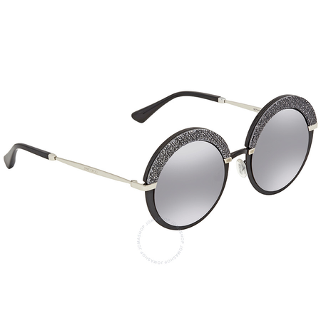Jimmy Choo Violet Silver Mirror Round Sunglasses GOTHA/S 50FU 50 GOTHA/S 50FU 50