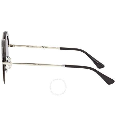 Jimmy Choo Violet Silver Mirror Round Sunglasses GOTHA/S 50FU 50 GOTHA/S 50FU 50