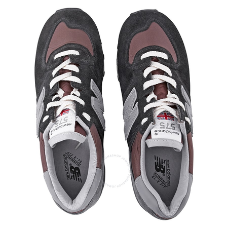 New Balance Men's Sneakers Black Grey, Brand Size 7.5 M575SNR-7.5
