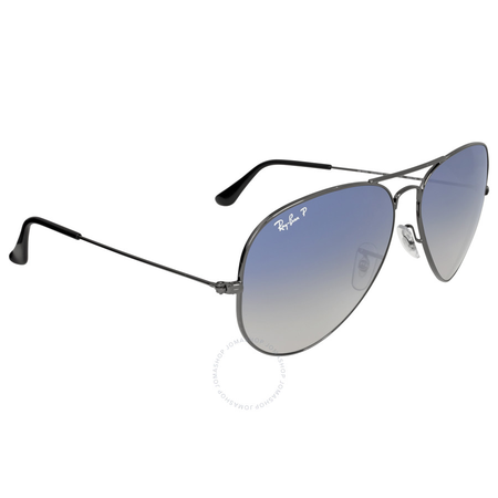 Ray Ban Ray-Ban Aviator Blue Gradient Polarized Lens Sunglasses RB3025 004/78 62-14