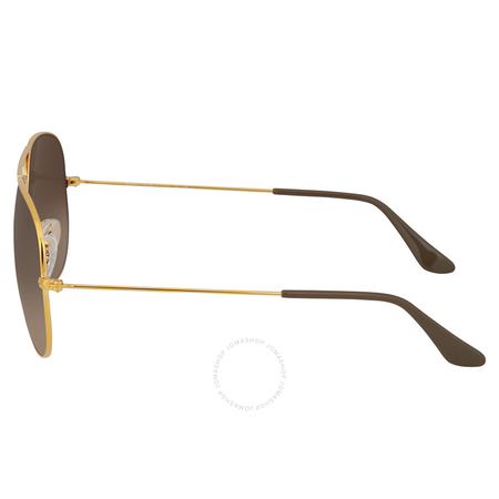 Ray Ban Brown Gradient Aviator Sunglasses RB3025 9001A5 58