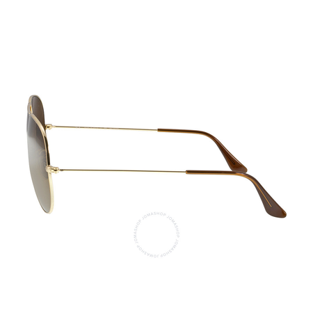 Ray Ban Ray-Ban Classic Aviator Sunglasses - Polarized Brown B-15 RB3025 001/57 62-14