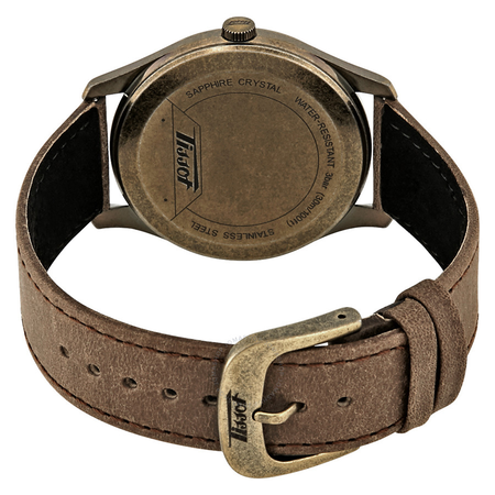 Tissot Heritage Visodate Black Dial Brown Leather Men's Watch T1184103605700 T118.410.36.057.00