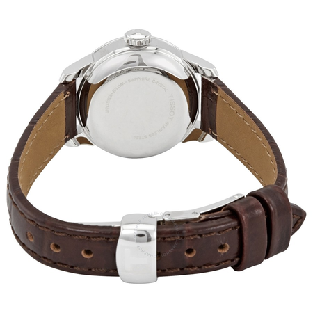 Tissot Le Locle Automatic Silver Dial Brown Leather Ladies Watch T41.1.113.77