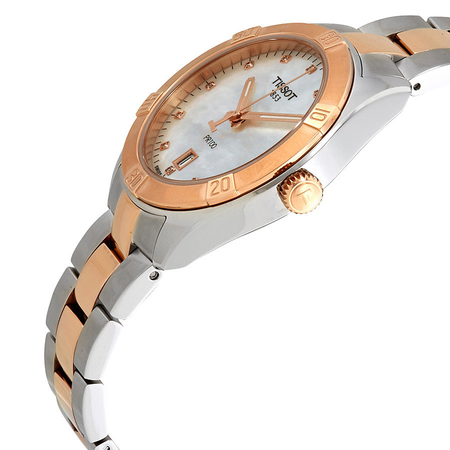 Tissot PR100 Diamond White Mother of Pearl Dial Ladies Watch T101.910.22.116.00