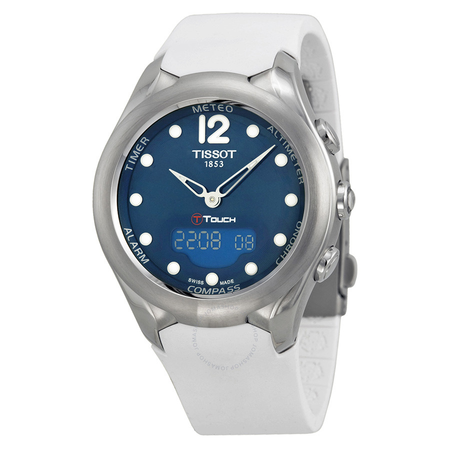 Tissot T-Touch Solar Blue Dial Ladies Watch T0752201704700 T075.220.17.047.00