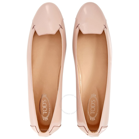 Tod's Womens Ballerina Flats in Dark Powder XXW0UK0L340VEEM003