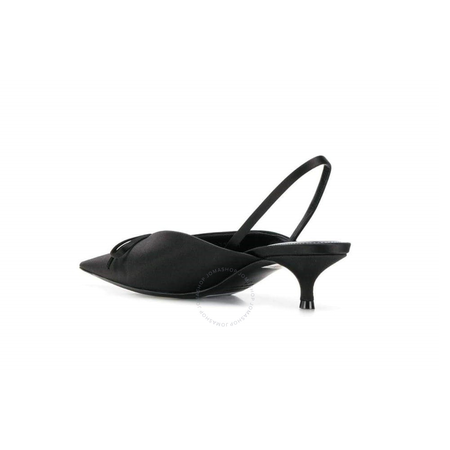 Balenciaga Knife Satin Sling Back Heels 548173 W0WM0 1000