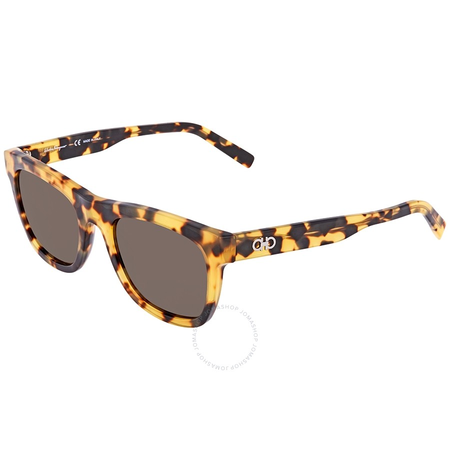 Ferragamo Vintage Tortoise Rectangular Men's Sunglasses SF825S28153