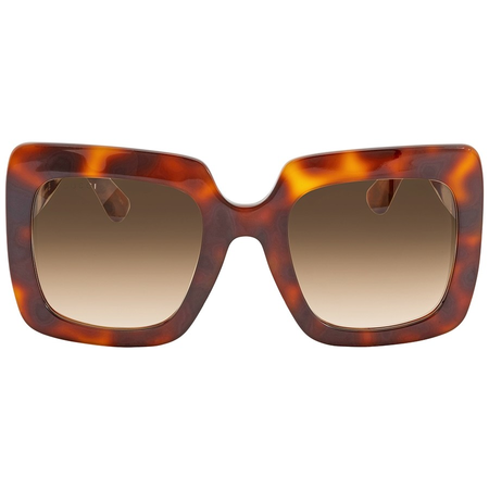 Gucci Gucci Brown Gradient Rectangular Ladies Sunglasses GG0328S 002 53 GG0328S 002 53