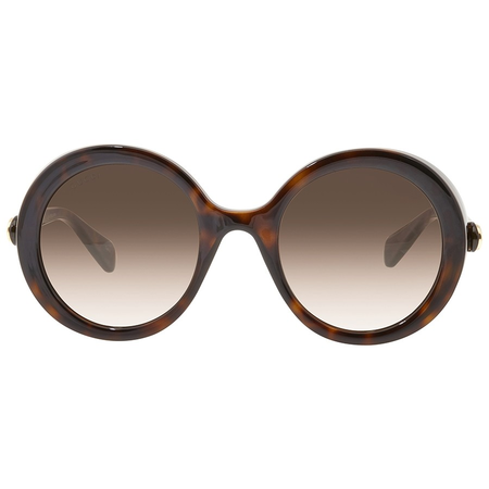 Gucci Gucci Brown Round Ladies Sunglasses GG0367S 002 53 GG0367S 002 53