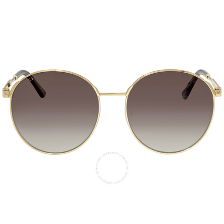 Gucci Grey Gradient Round Sunglasses GG0206SK 001 58 GG0206SK 001 58